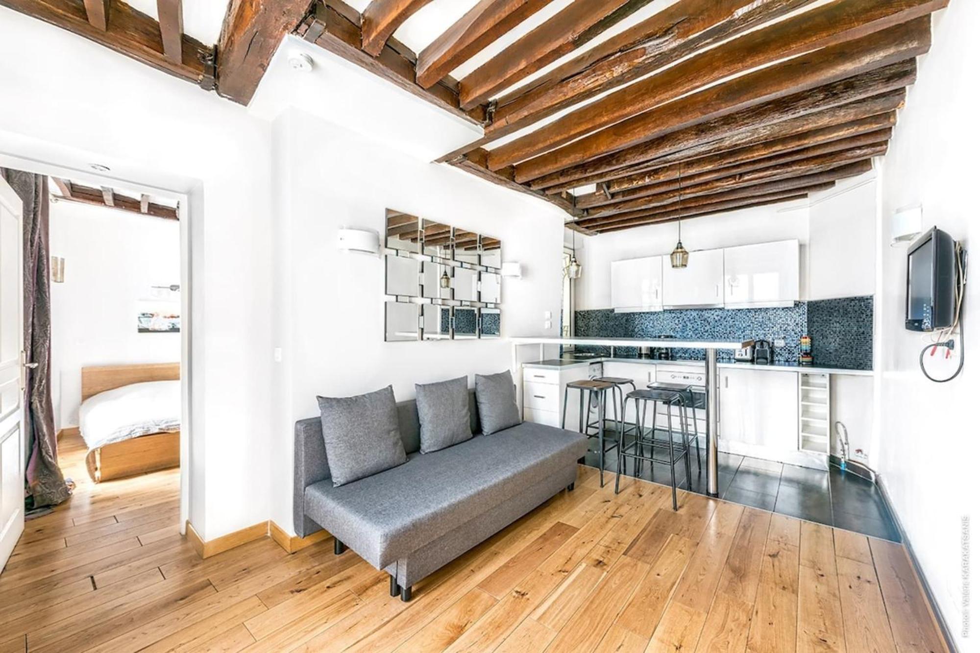 Apartament Pompidou - Archives 1Bdr Paryż Zewnętrze zdjęcie